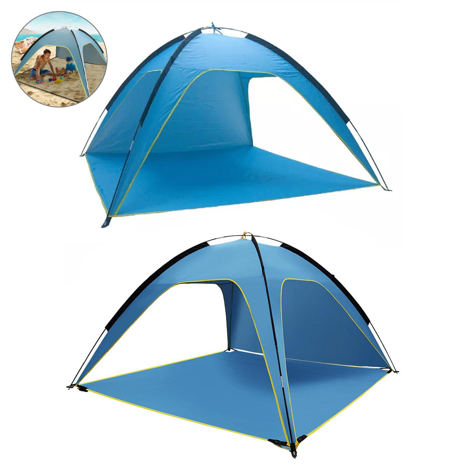 Cheap Goat Tents Large Beach Tent Sun Shelter Summer Sunscreen Rainproof Protectiont Model UV Shelters 2 Portable Travel Canopy Fishing Camp L8G9   